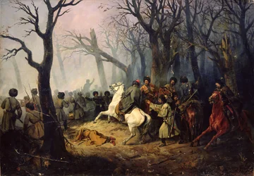 The Death of General Sleptsov in the Caucasus, 10th December, 1851
